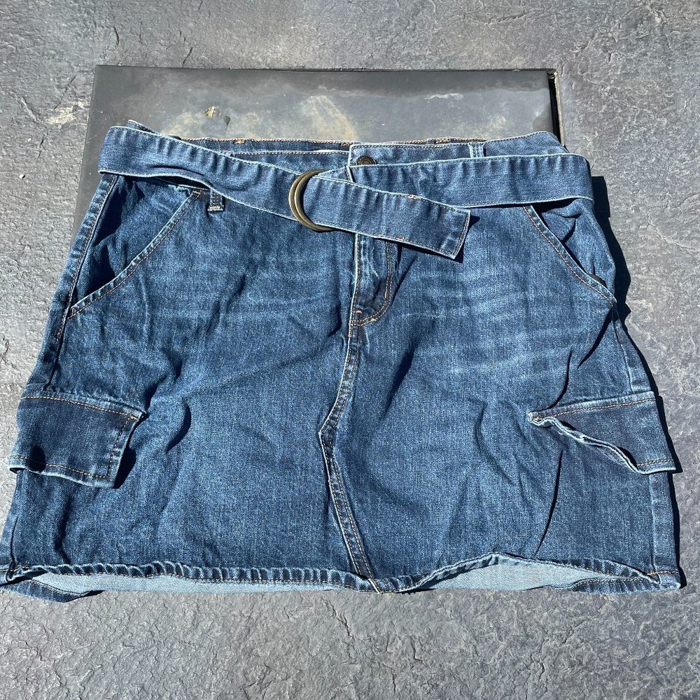 Mudd Jean Mini Skirt